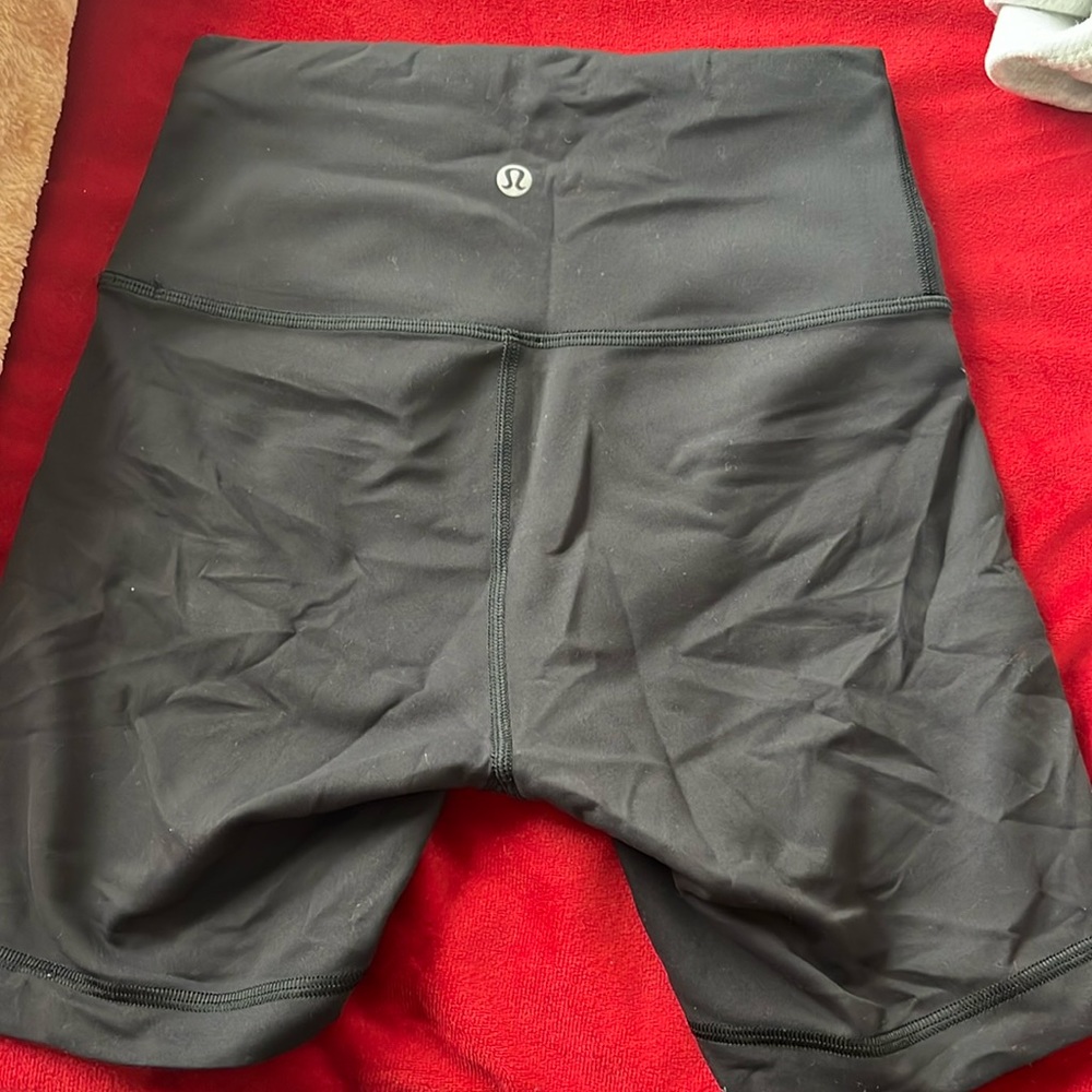 Black Lululemon biker shorts